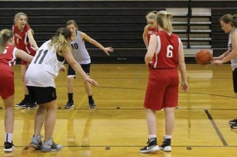 7TH AND 8TH GRADE GIRLS BASKETBALL ACTION CONTINUES