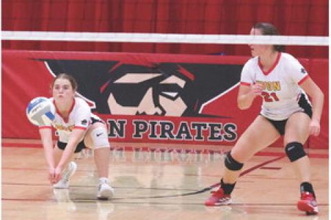 PIRATE VOLLEYBALL DEFEATS GAYVILLE-VOLIN IN FIVE SET THRILLER